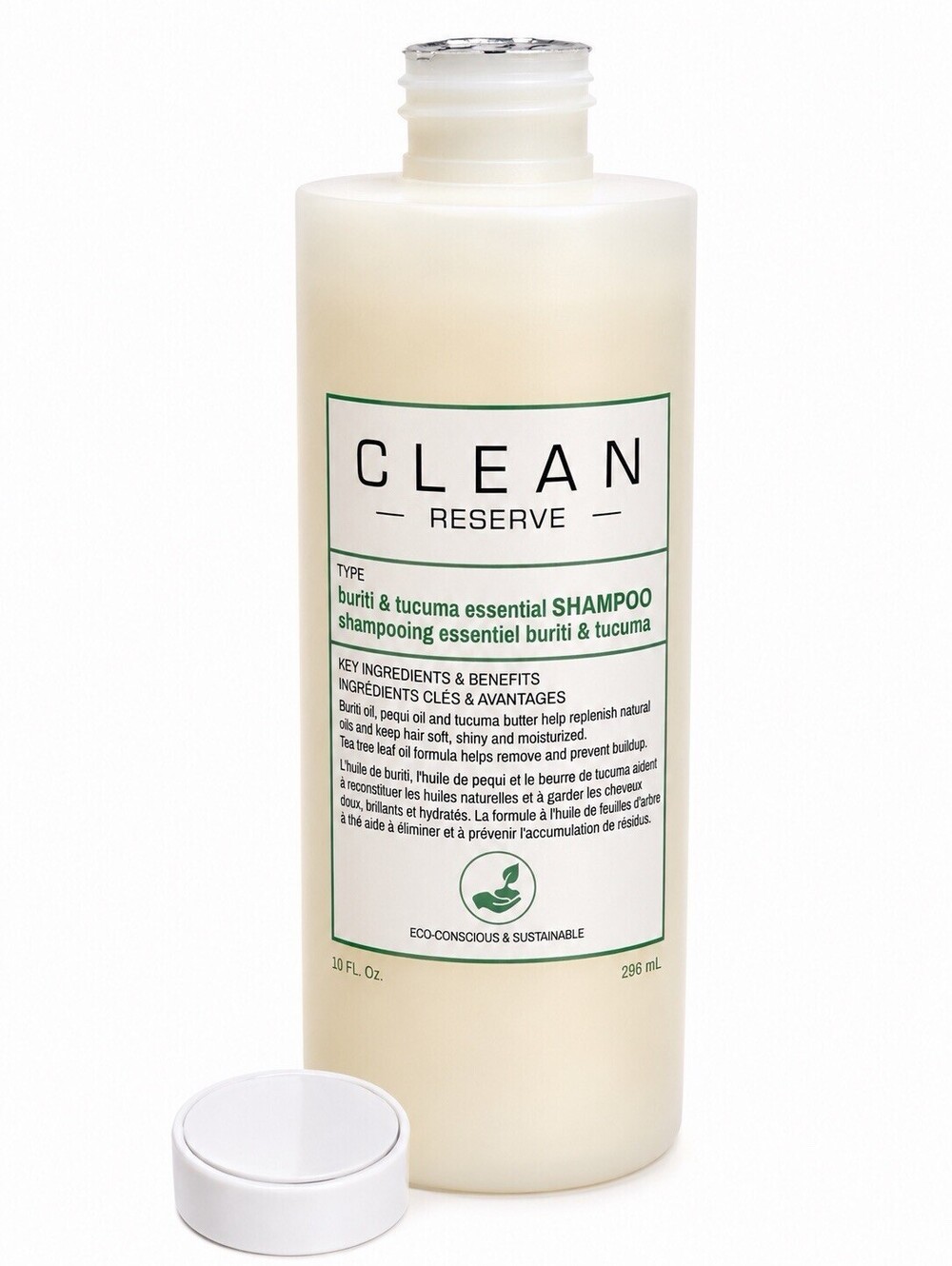 Clean Reserve Buriti & Tucuma Essential Shampoo 10 oz 296mL New Sealed